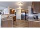 Efficient kitchen with stainless steel appliances, ample cabinets, and a functional layout at 9703 W Stargazer Dr, Pendleton, IN 46064