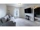 Inviting living room with comfortable seating and a view to the next room at 9703 W Stargazer Dr, Pendleton, IN 46064