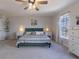 Beautiful bedroom with a large bed, natural light, and stylish decor at 9703 W Stargazer Dr, Pendleton, IN 46064