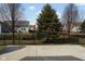 Backyard offers a black fence, lawn space, and mature trees for privacy and enjoyment at 13998 Avalon Blvd, Fishers, IN 46037