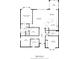 Detailed floor plan showcasing the layout of the home, including bedrooms, bathrooms, kitchen, and living areas at 13998 Avalon Blvd, Fishers, IN 46037