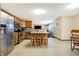 Spacious kitchen with island, stainless appliances, and ample counter space at 1563 Old Thicket Ct, Greenwood, IN 46143