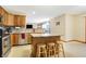 Kitchen with island, stainless appliances, lots of cabinets, and granite countertops at 1563 Old Thicket Ct, Greenwood, IN 46143