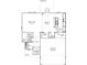 First floor plan featuring a great room, kitchen, breakfast area, pantry and garage at 1934 Black Oak Dr, Shelbyville, IN 46176