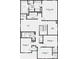 Second floor plan featuring four bedrooms, three baths, an office, laundry room, and primary suite at 1935 Black Oak Dr, Shelbyville, IN 46176