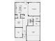 First floor plan featuring kitchen, dining, great room, flex room, foyer, pantry and garage at 1935 Black Oak Dr, Shelbyville, IN 46176