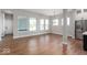 Spacious living room featuring hardwood floors, natural light, and open-concept design at 19997 Old Dock Rd, Westfield, IN 46074