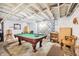 Finished basement featuring a pool table, a small window, and painted walls for your enjoyment at 403 S Ohio St, Sheridan, IN 46069