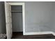 Bedroom with closet and gray walls at 2029 Laurel St, Indianapolis, IN 46203
