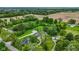 Stunning aerial view of the property showcasing its expansive grounds and lush greenery at 4131 N County Road 500 E, Danville, IN 46122
