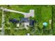 Birds eye view of a sprawling property with multiple structures and well-maintained grounds at 4131 N County Road 500 E, Danville, IN 46122