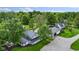 Aerial shot of the property featuring a home, a garage, and a spacious yard at 4131 N County Road 500 E, Danville, IN 46122