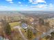 An elevated view showcases the property's setting amidst serene landscapes and greenery at 4131 N County Road 500 E, Danville, IN 46122