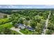 Lovely aerial shot of a charming farmhouse-style home surrounded by green pastures and trees at 4131 N County Road 500 E, Danville, IN 46122