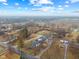 Picturesque aerial view of a well-maintained home and property surrounded by open land at 4131 N County Road 500 E, Danville, IN 46122