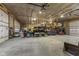 Expansive garage featuring high ceilings and plenty of open space for various projects at 4131 N County Road 500 E, Danville, IN 46122