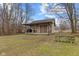 Exterior view of tan outbuilding with covered porch and double doors at 4131 N County Road 500 E, Danville, IN 46122