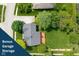 Overhead view of home showcasing mature trees, large lawn, and a well-maintained roof at 5208 Clear Lake Ct, Carmel, IN 46033