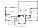 Floor plan displaying bedrooms, bathrooms, and hall on upper level at 5208 Clear Lake Ct, Carmel, IN 46033