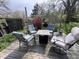 Cozy deck featuring comfortable seating arrangements and a fire pit, perfect for outdoor gatherings at 6632 Sargent Rd, Indianapolis, IN 46256
