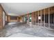 Unfinished basement ready for renovations, featuring wood and concrete at 806 S 17Th St, Elwood, IN 46036