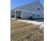 The backyard has a covered patio and grill area at 9101 S Stone Trace S Blvd, Avon, IN 46123