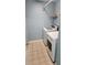 Convenient laundry area with modern washer and dryer units and overhead shelving at , Whitestown, IN 46075