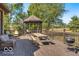 Wooden deck with a gazebo, picnic table, grill and room to relax at 4030 W 193Rd St, Westfield, IN 46074