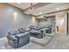 Home theater room featuring plush leather recliners for a cozy and immersive viewing experience at 4030 W 193Rd St, Westfield, IN 46074