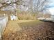 Fenced backyard with room to entertain in a home featuring an exterior storage shed at 5430 Milhouse Rd, Indianapolis, IN 46221