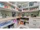 Well-organized walk-in pantry with plenty of storage shelves and butcher block countertops at 8218 Elsen Ridge, Avon, IN 46123