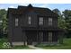 Charming two-story home with black exterior, covered front porch, and landscaped yard at 9345 Anthem Ave, Plainfield, IN 46168