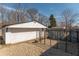 Detached garage and fenced-in backyard at 6404 W Ray St, Indianapolis, IN 46241