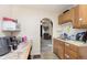 Kitchen view showcasing breakfast nook and entrance to the living room at 715 S Ribble Ave, Muncie, IN 47302