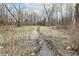 View of the land with stream that meanders through the back of the property at 7971 Conarroe Rd, Indianapolis, IN 46278
