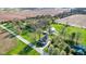 Aerial shot of a home, featuring a long driveway and large, private yard at 800 N 400 W, Bargersville, IN 46106