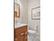 Half bath with wood vanity and modern fixtures at 800 N 400 W, Bargersville, IN 46106