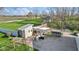 Aerial view of a chicken coop featuring a fenced in area and a storage shed at 800 N 400 W, Bargersville, IN 46106