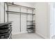 Walk-in closet with metal and black shelves at 848 Kinzer Ave, Carmel, IN 46032