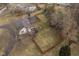 Aerial view highlighting the home's location with expansive backyard and fencing at 8825 Dunsmuir Dr, Indianapolis, IN 46260