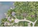 Aerial view of property with lake access and lush trees at 9658 Farragut, Indianapolis, IN 46256
