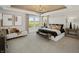 Spacious bedroom with tray ceiling, lots of natural light, and comfortable seating at 9658 Farragut, Indianapolis, IN 46256