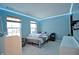Bright bedroom featuring ample natural light from two windows and blue LED accent lighting at 1169 Richmond Ln, Greenwood, IN 46143