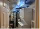 Utility room includes washer, dryer, water heater, and furnace at 4050 Harmony Dr, Indianapolis, IN 46221