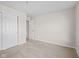 Bedroom with neutral carpet, built-in closet and views to hall at 4236 Stubbington Ln, Indianapolis, IN 46239