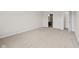 Bright bedroom featuring neutral walls, carpet, and views to ensuite bathroom at 4236 Stubbington Ln, Indianapolis, IN 46239