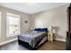 Comfortable bedroom with large window, wood floors, and ample room for bedroom furniture at 529 W 42Nd St, Indianapolis, IN 46208