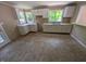 A simple kitchen with white cabinets and vinyl flooring at 603 W 33Rd St, Anderson, IN 46013