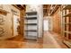 Spacious unfinished basement, ready for customization with open layout and visible framework at 8044 Clymer Ln, Indianapolis, IN 46250