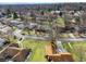 An aerial view showcasing the home in a neighborhood, near parks and surrounded by trees at 8316 Hill Gail Dr, Indianapolis, IN 46217